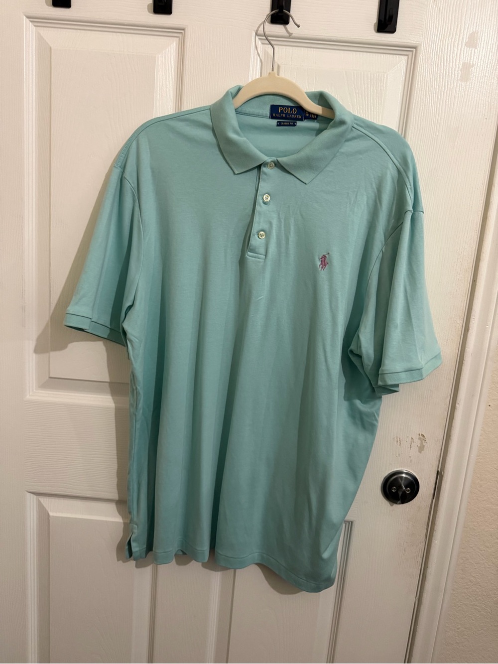 Polo by Ralph Lauren Light Mint Green Polo Shirt with Embroidered Logo